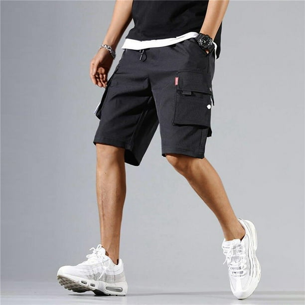 Pantalones cortos militares de verano para hombre, Shorts tácticos de varios bolsillos, informales, holgados, para correr