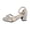 Silver, variant on Women's Sandals Low Chunky Block Heels 2026 Dressy Arch Support Open Toe Ankle Strap Summer Casual Wide Width Comfot Sandals Non Slip Walking Pump Shoes Black 8.5 Wide