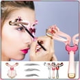 thumbnail image 2 of Molde de Cejas Ajustable, Herramienta de Diseño de Cejas de Plástico Reutilizable, Cómodo y Ligero, Kit de Cejas en Color Blanco para un Aspecto Natural y Simétrico., 2 of 6