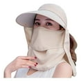 thumbnail image 1 of Wide Brim Sun Hat – Multifunctional UPF 50 Protection Bucket Fishing Hat Cap, Khaki, 1 of 5