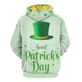 thumbnail image 3 of St Patrick's Day Green Hat 3d Sweatshirts Hoodie Fashion Casual Personality Men's Women Street Hoodie Pullovers Long Sleeve Comfortable Top, 3 of 6