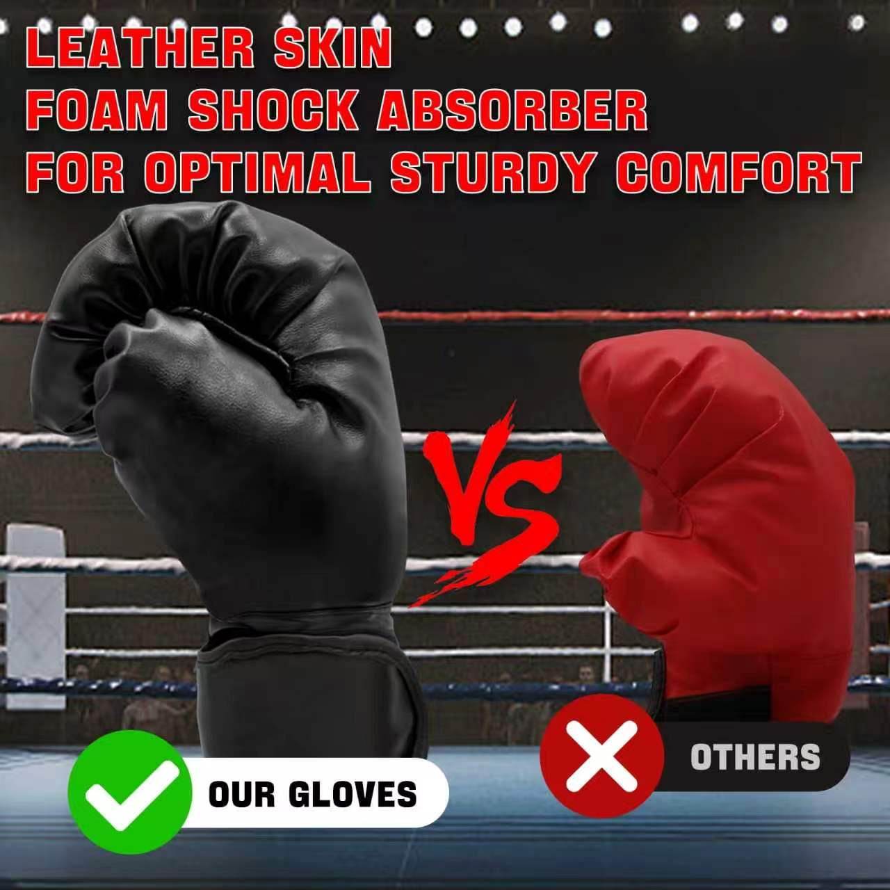 Deep Dream Kids Adjustable PU Leather Boxing Gloves Kit with Headgear, Hand Wraps, Mouth Guards for Boxing Workouts, Black, 6 oz, 14 Piece