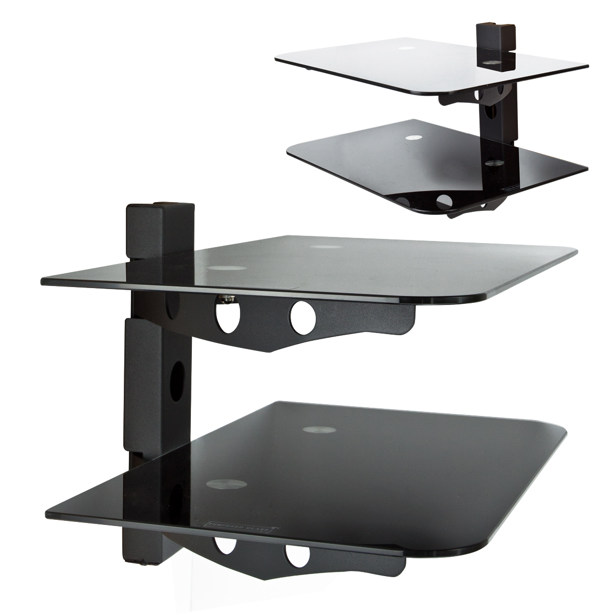 Mount World 1430 2 Shelf LCD, LED, Plasma TV Wall Mount Bracket for Blu