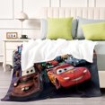 thumbnail image 4 of Rayo McQueen (Disney Cars) anti-pilling, suave, ligera, esponjosa y acogedora de lujo para hogar y cocina – Perfecta para niños y adultos,150X120cm, 4 of 6