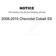 thumbnail image 2 of CMX Rear Disc Brake Rotors Pair for Car 2008-2010 Chevrolet Cobalt SS K8-100605, 2 of 8