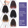 thumbnail image 3 of Datanala Yanky Twists Crochet Braiding Hair 14 Inch 9 Packs Crochet Hair with Curls Micro Spring Twists Crochet Hair Pre-looped Curly Crochet Braids Hair E, 3 of 6