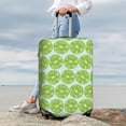 thumbnail image 4 of Uemuo Green Lemon Slices Printed Washable Luggage Cover - Fashion Suitcase Protector Fits 18-32 Inch Luggage -X-Large, 4 of 9