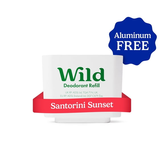 Wild Stick Deodorant Refill, Santorini Sunset. Aluminum Free, for Women and Men, 1.4oz