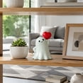 thumbnail image 3 of Halloween Ghost Figurine, Red Heart Resin Halloween Ghost Figurine, Spooky Small Ghost Statue Ornament, Indoor Tabletop Decor for Halloween Home Party & Mantel Display, 3 of 6