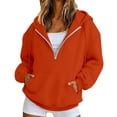 thumbnail image 2 of Loose Fit Pullover Hoodie for Women,Soft Cozy Long Sleeve Sweatshirt, Casual Streetwear Fall Winter Tops, 2 of 4