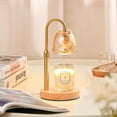 thumbnail image 4 of 2 Pack Candle Warmer Lamp with Dimmer Timer, Wax Warming Lights with 4 Candle Heating Bulbs, Wood Base Height Adjustable, Wax Melter Lamp for Home Decor, 4 of 9