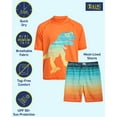 thumbnail image 2 of iXtreme Boys' Rash Guard Set - 4 Piece UPF 50+ Swim Shirt and Bathing Suit Trunks (5-14), 2 of 6