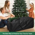 thumbnail image 4 of Ayieyill Christmas Tree Storage Bag, Christmas Tree Bag - for 7.5 FT Artificial Trees, Zippered Bag, Carry Handles and Wheels for Easy Transport (Black), 4 of 7