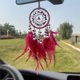 thumbnail image 1 of Hogar y cocina, Decoración del hogar, Otra decoración, Colgante de coche con piedras de cristal de alta calidad, exquisito colgante decorativo para interior de coche con plumas, atrapasueños, carillón, 1 of 6