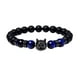 thumbnail image 2 of Pulsera para mujer, regalo para mujer, pulsera de piedra volcánica de ojo natural con incrustaciones de leopardo y circonita, pulsera para la ansiedad para hombre., 2 of 5