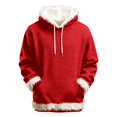 thumbnail image 5 of Letdown Womens Hoodies Long Sleeve Tops Sweatshirts Fall Fashion Cinch Waist Pullover Sweaters With Pocket Winter Clothes (Red, L), 5 of 5