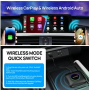 CarlinKit LED AI Box, CarPlay TV Box for Cars, 8+128GB with Android 13.0, Supports YouTube/Netflix, Wireless Apple CarPlay&Android Auto Adapter