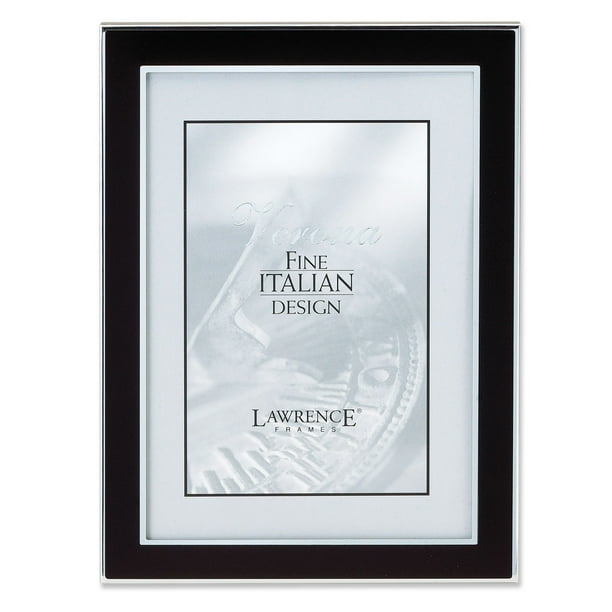 Silver and Black 5x7 Metal Picture Frame