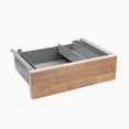 thumbnail image 1 of Desky Minimal Under Desk Drawer - Natural Rubberwood / Grey, 1 of 10