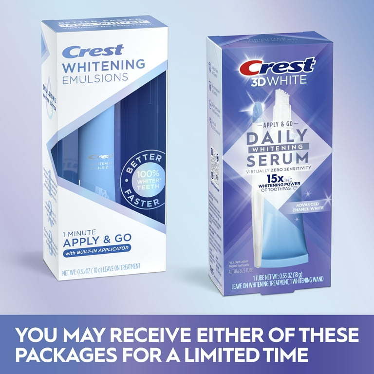 Crest 3DWhite Advanced Enamel Whitening Serum, Daily Teeth