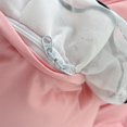 thumbnail image 4 of Juego de fundas de edredón IHOUSTRIY Pink Ruffle Queen con corbatín, 3 unidades, 4 of 6