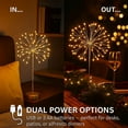 thumbnail image 3 of Mini Table Dandelion Gold, Mini LED Lamp Centerpiece for Christmas Decor, Weddings, Home Party, Holiday Table Decoration, 3 of 6