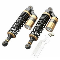 ZS Gold 320mm 12.5" Motorcycle Air Shock Absorbers for Honda /Yamaha/ Scooter Quad Bronze   Black Color