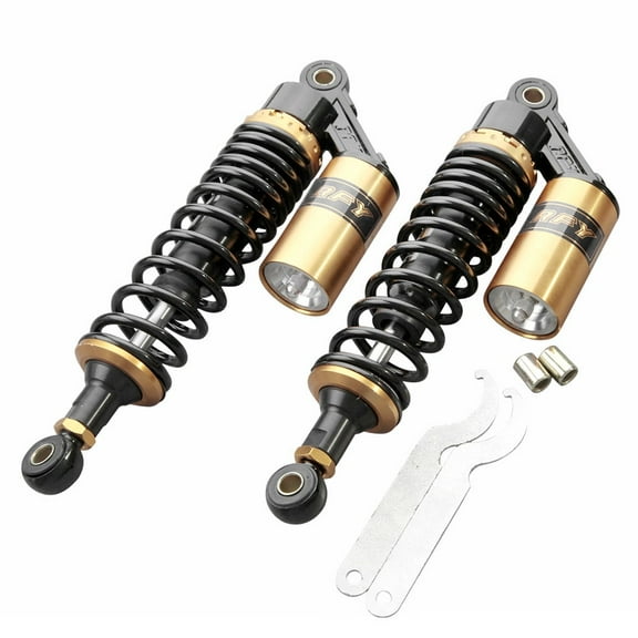 ZS Gold 320mm 12.5" Motorcycle Air Shock Absorbers for Honda /Yamaha/ Scooter Quad Bronze   Black Color