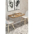 thumbnail image 2 of Atlas Pine Wall-Mounted Foldable Table - 28.3" x 17.7" Space-Saving Desk for Kitchen, Balcony, or Office, 2 of 4