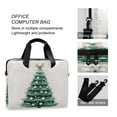 thumbnail image 4 of 16" Laptop Briefcase for Work Travel Laptop Shoulder Bag Carrying Handbag Laptop Case Green Christmas Tree with Baubles, 4 of 8