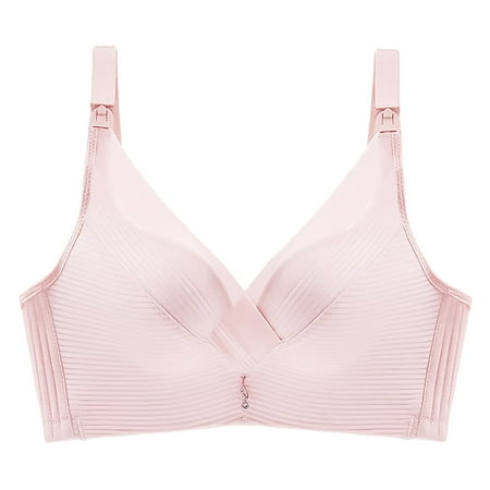 

Women s Bras Women s Comfortable Thin Fit Gathered Breastfeeding Button Up Pregnant Women s No Steel Ring Bra Lingerie For Women