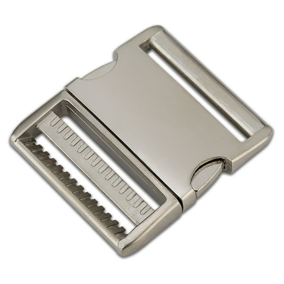 5 - 2 inch Satin Aluminum Side Release Buckles