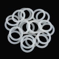thumbnail image 3 of Uxcell 29mm OD 21mm ID 4mm Ancho Anillos de Sellado de Silicona Blancos Paquete de 20, 3 of 3