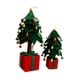 thumbnail image 3 of 2 miniárboles de Navidad para decoración de escritorio, diseño de escena, de Navidad artificial con luz, adorno navideño para estante de balcón, 3 of 8