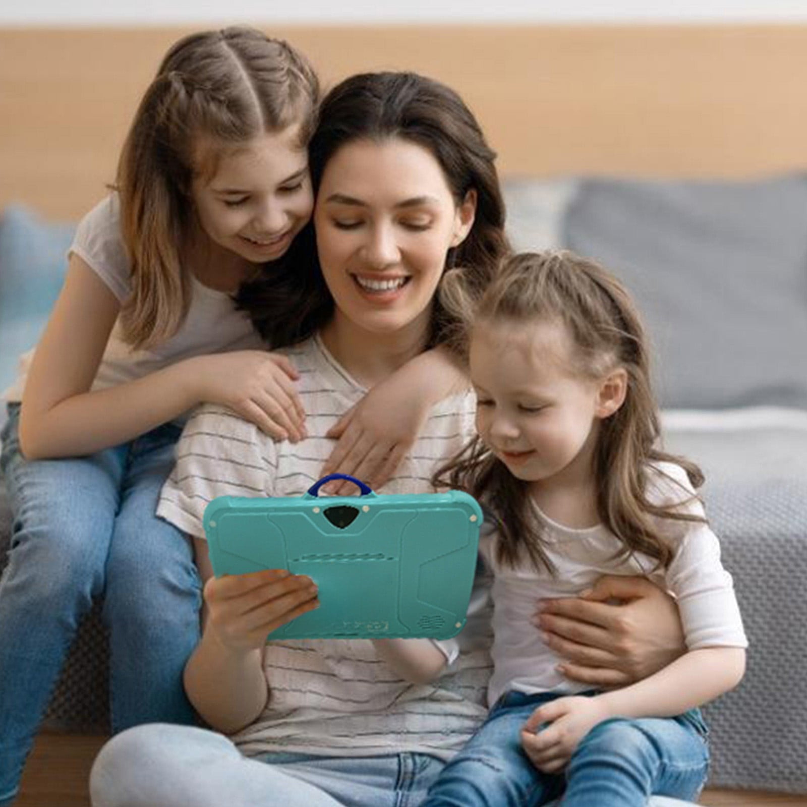 7 Inch Kids Tablet for Children, Android 7.1, WiFi Bluetooth, 1GB RAM 16GB ROM, 128GB Expand, Parental Control, Early Education Learning Gift with Protective Case