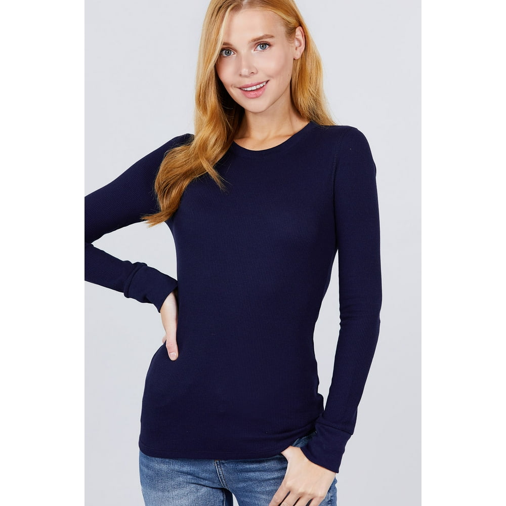 ladies long sleeve thermal t shirts