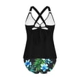 thumbnail image 4 of Fewfanhot Swimsuit for Women 2 Piece Tummy Control Bathing Suit V Neck Tankini Top with High Waisted Bottom, 4 of 8