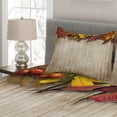 thumbnail image 2 of Ambesonne Fall Quilted Coverlet 3 Pcs, Dry Leaves Berries Vivid, Queen Size, Multicolor, 2 of 4