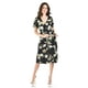 thumbnail image 5 of Vestido flores escote cruzado Roman Fashion /Juvenil, 9975 (Negro - verde) negro EG, 5 of 5
