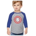 thumbnail image 1 of Captain 5th Five Year old Birthday Gift 3/4 Sleeve Baseball Jersey Toddler Shirt 4T Blue, 1 of 7