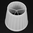 thumbnail image 4 of Soporte de cubierta de cama para mesa de escritorio con pantalla de tela vintage, candelabro blanco, 4 of 5