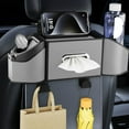 thumbnail image 3 of Car Interior Accessories Car Seat Back Organizer Storage Bag for Vehicles PU Leather -Pocket Back Seat Organizer Car Multipurpose Storage Solution, 3 of 4