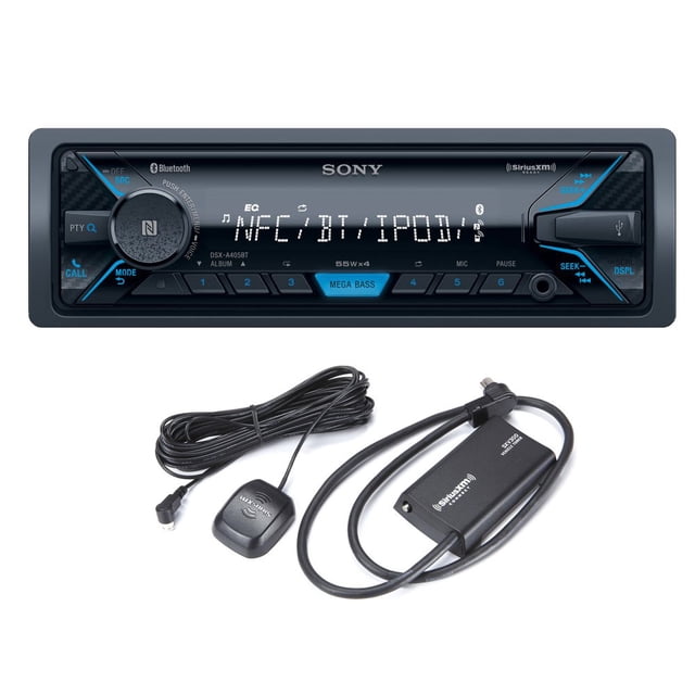 Receptor multimedia Sony DSX-A405BT con Bluetooth y Sirius XM