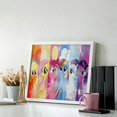 thumbnail image 3 of My Lit-tle Pony Diamond Arts Kits for Adults Diamond Art Gem Art Painting Full Drill Round Art Gem Painting Kit for Home Wall Decor 16"x20", 3 of 8