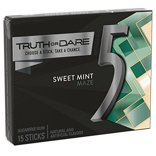 5 Gum Sweet Mint Sugarfree Gum, 10 packs