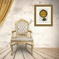 thumbnail image 3 of Fab Funky 26x32 Gold Ornate Wood Framed with Double Matting Museum Art Print Titled - Hot Air Balloon Yellow and Red, 3 of 4