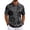 13# Gray, variant on Halloween Polo Shirts for Men Button Down Pumpkin Skull Print Short Sleeve T Shirts Breathable Vintage Hawaiian Beach T-Shirts Red 3XL