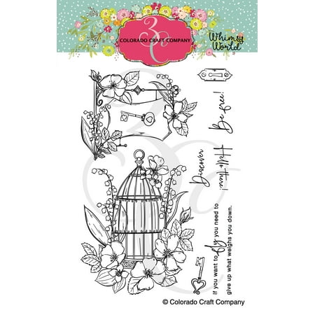 UPC: 0810043855143 | Colorado Craft Company Clear Stamps 4 X6 -Be Free-Whimsy World