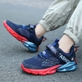 thumbnail image 6 of yocbz Girl Shoes Toddler Big Kids Shoes Boys Girls Breathable Sneakers Athletic Running Shoes Dark Blue,US 2, 6 of 8