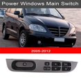 thumbnail image 2 of Car Power Windows Main Switch For Ssangyong Rodius Stavic 2005-2012 Door Glass Lifter Switch Button Lh 8582021001hcj, 2 of 5